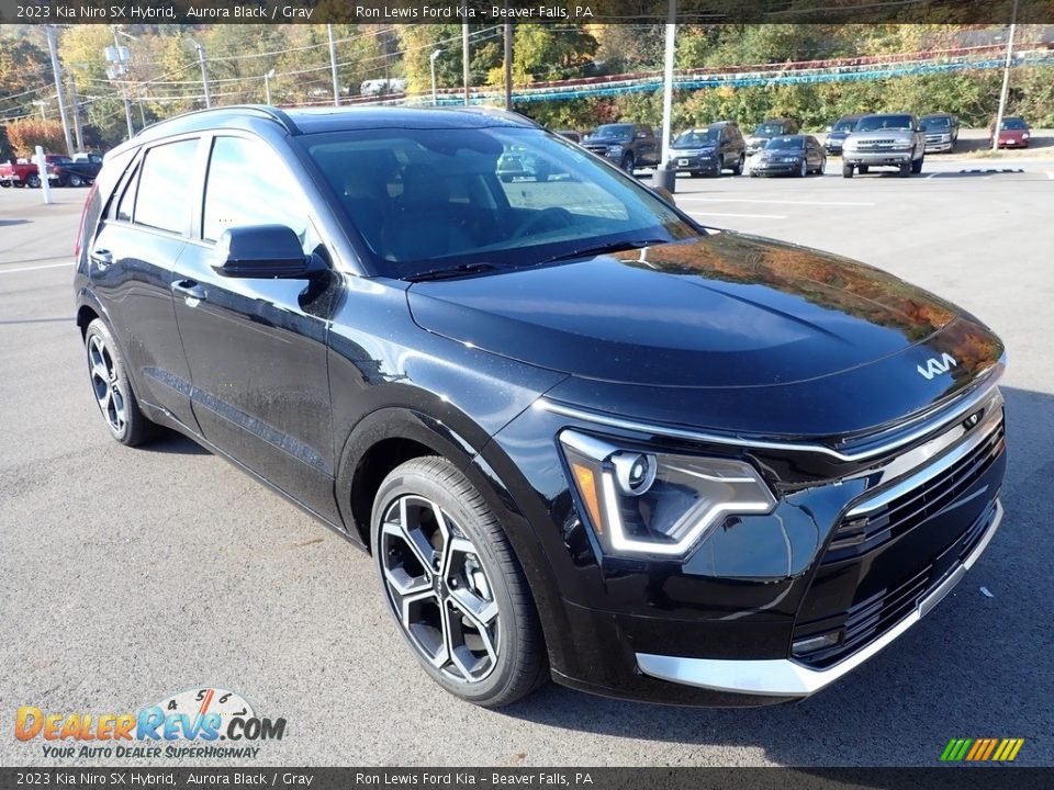2023 Kia Niro SX Hybrid Aurora Black / Gray Photo #2