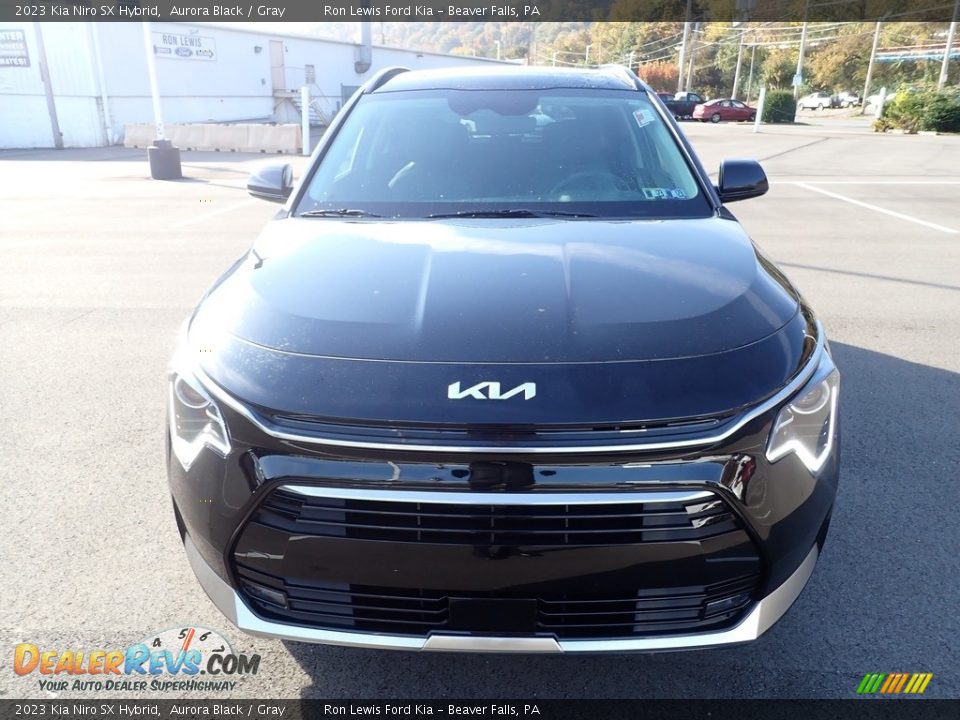 2023 Kia Niro SX Hybrid Aurora Black / Gray Photo #3