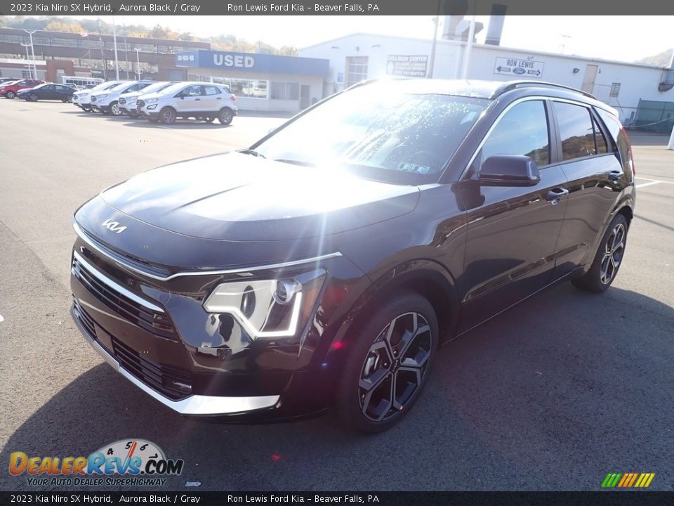 2023 Kia Niro SX Hybrid Aurora Black / Gray Photo #4
