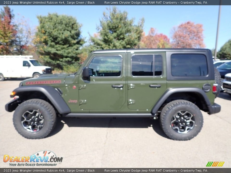 2023 Jeep Wrangler Unlimited Rubicon 4x4 Sarge Green / Black Photo #2