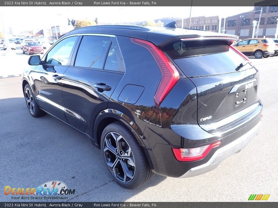 2023 Kia Niro SX Hybrid Aurora Black / Gray Photo #6