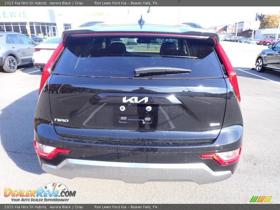 2023 Kia Niro SX Hybrid Aurora Black / Gray Photo #7