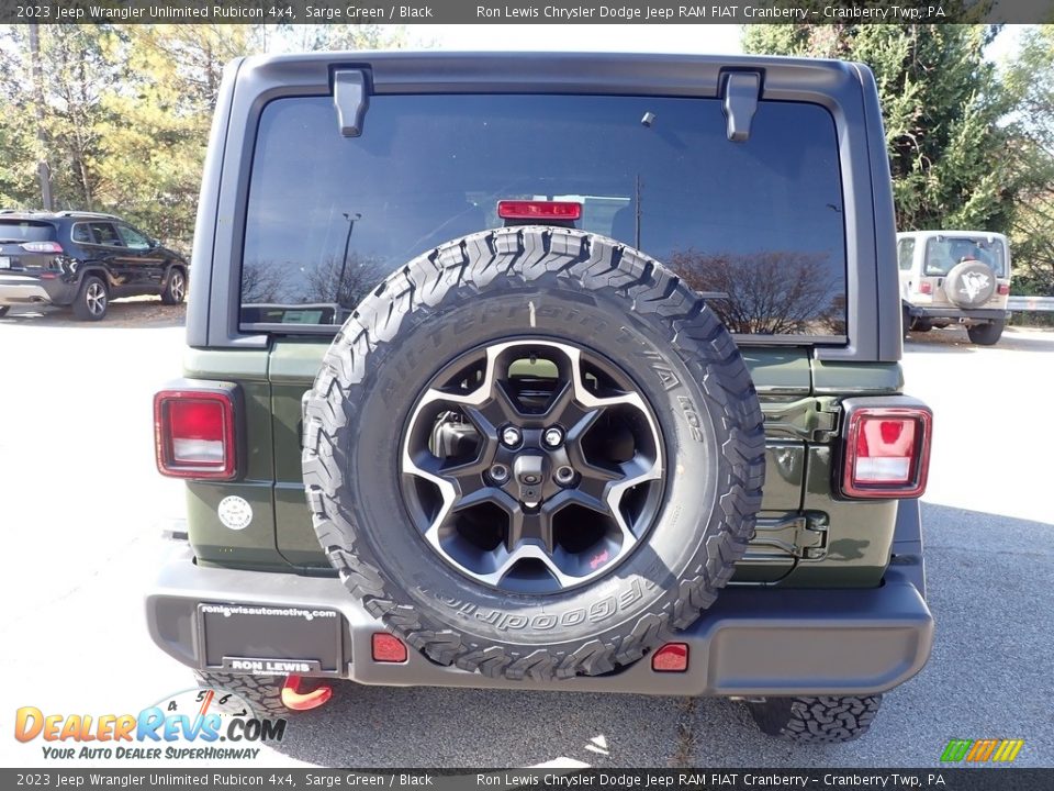 2023 Jeep Wrangler Unlimited Rubicon 4x4 Sarge Green / Black Photo #4