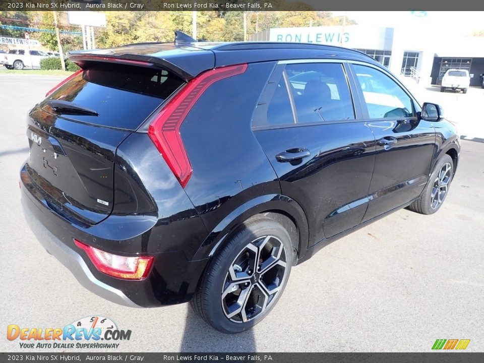 2023 Kia Niro SX Hybrid Aurora Black / Gray Photo #8