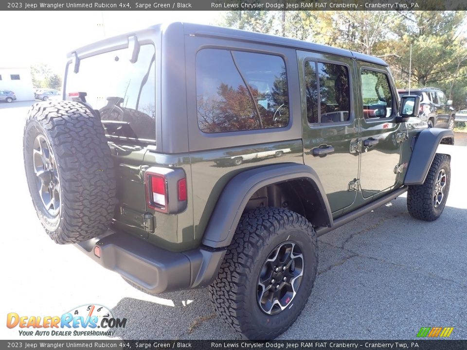 2023 Jeep Wrangler Unlimited Rubicon 4x4 Sarge Green / Black Photo #5