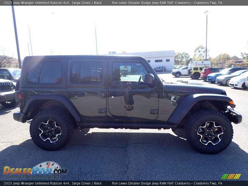 2023 Jeep Wrangler Unlimited Rubicon 4x4 Sarge Green / Black Photo #6