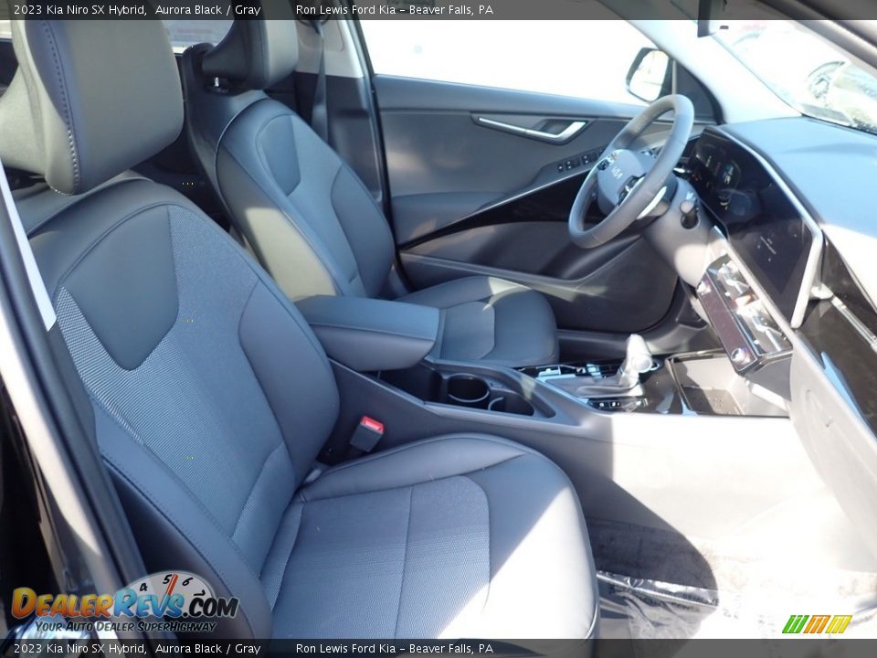 2023 Kia Niro SX Hybrid Aurora Black / Gray Photo #11