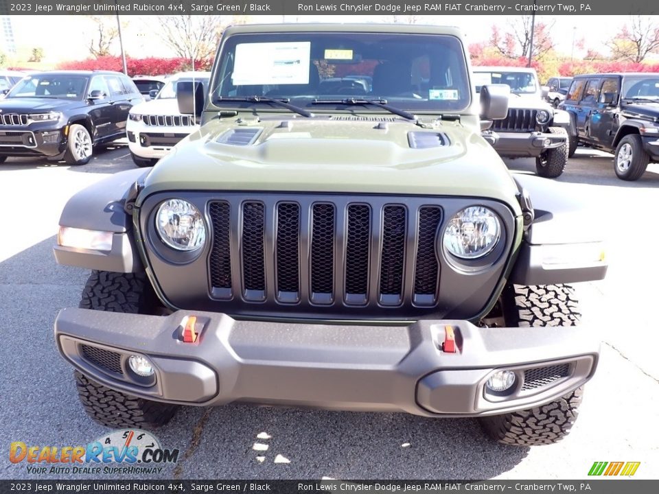 2023 Jeep Wrangler Unlimited Rubicon 4x4 Sarge Green / Black Photo #8