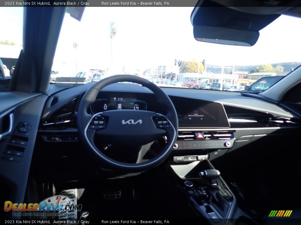 2023 Kia Niro SX Hybrid Aurora Black / Gray Photo #13