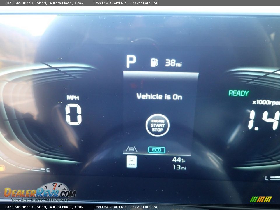 2023 Kia Niro SX Hybrid Aurora Black / Gray Photo #17