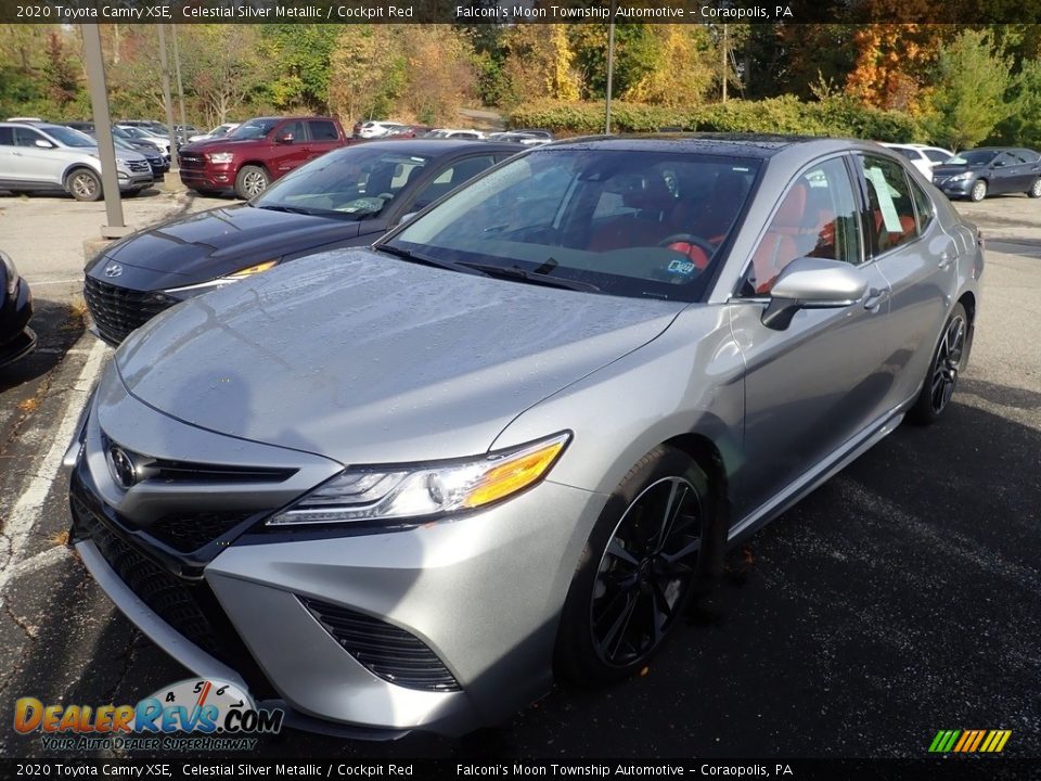 2020 Toyota Camry XSE Celestial Silver Metallic / Cockpit Red Photo #1