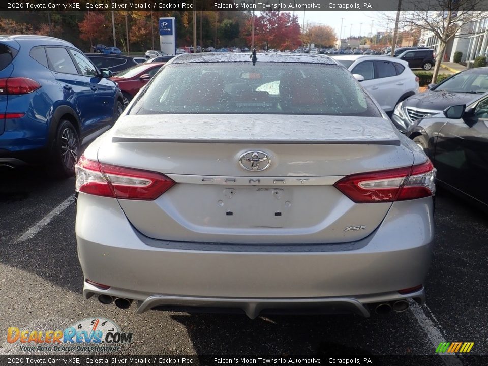 2020 Toyota Camry XSE Celestial Silver Metallic / Cockpit Red Photo #3