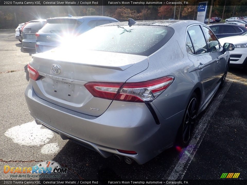 2020 Toyota Camry XSE Celestial Silver Metallic / Cockpit Red Photo #4