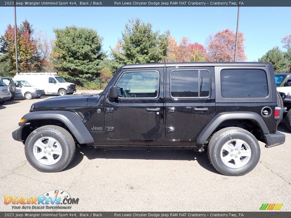 2023 Jeep Wrangler Unlimited Sport 4x4 Black / Black Photo #2