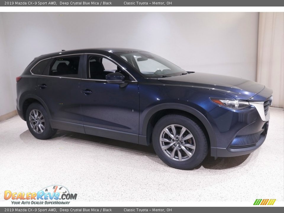 2019 Mazda CX-9 Sport AWD Deep Crystal Blue Mica / Black Photo #1