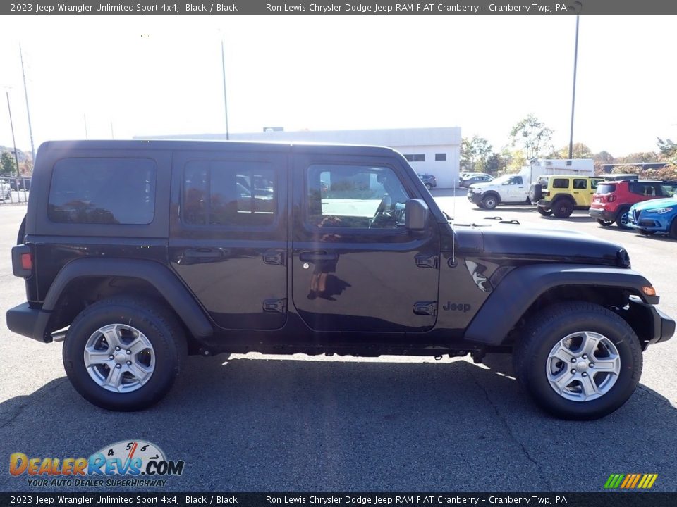 2023 Jeep Wrangler Unlimited Sport 4x4 Black / Black Photo #6