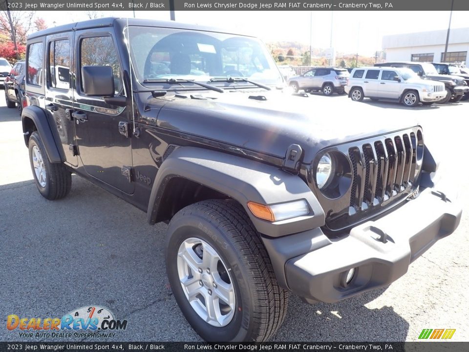 2023 Jeep Wrangler Unlimited Sport 4x4 Black / Black Photo #7