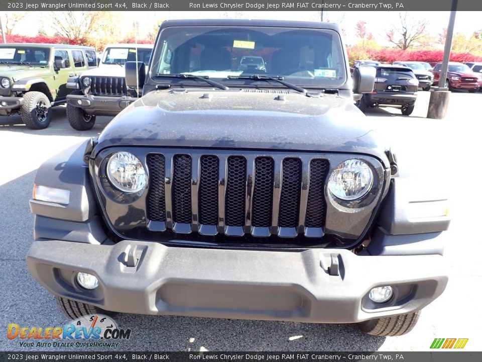 2023 Jeep Wrangler Unlimited Sport 4x4 Black / Black Photo #8