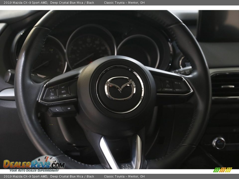 2019 Mazda CX-9 Sport AWD Deep Crystal Blue Mica / Black Photo #7