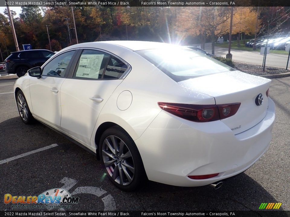 2022 Mazda Mazda3 Select Sedan Snowflake White Pearl Mica / Black Photo #4