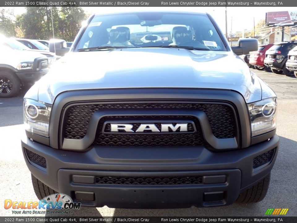 2022 Ram 1500 Classic Quad Cab 4x4 Billet Silver Metallic / Black/Diesel Gray Photo #8