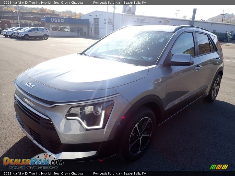2023 Kia Niro EX Touring Hybrid Steel Gray / Charcoal Photo #4