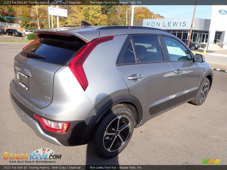 2023 Kia Niro EX Touring Hybrid Steel Gray / Charcoal Photo #8