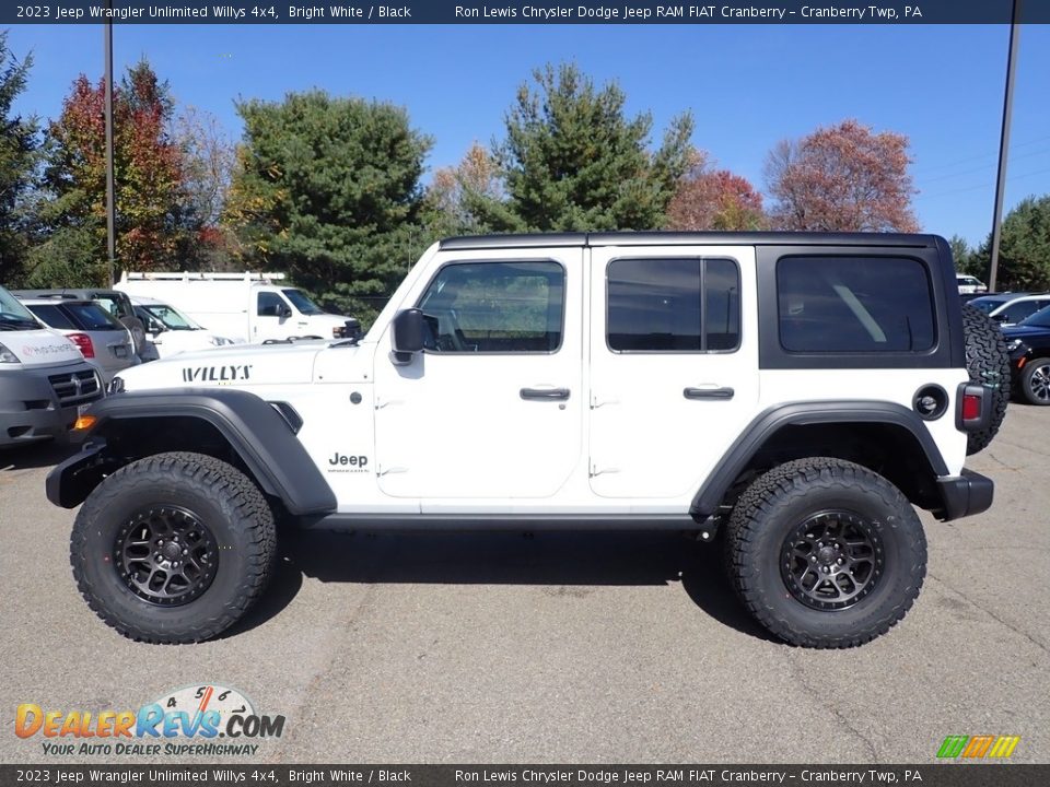 Bright White 2023 Jeep Wrangler Unlimited Willys 4x4 Photo #2