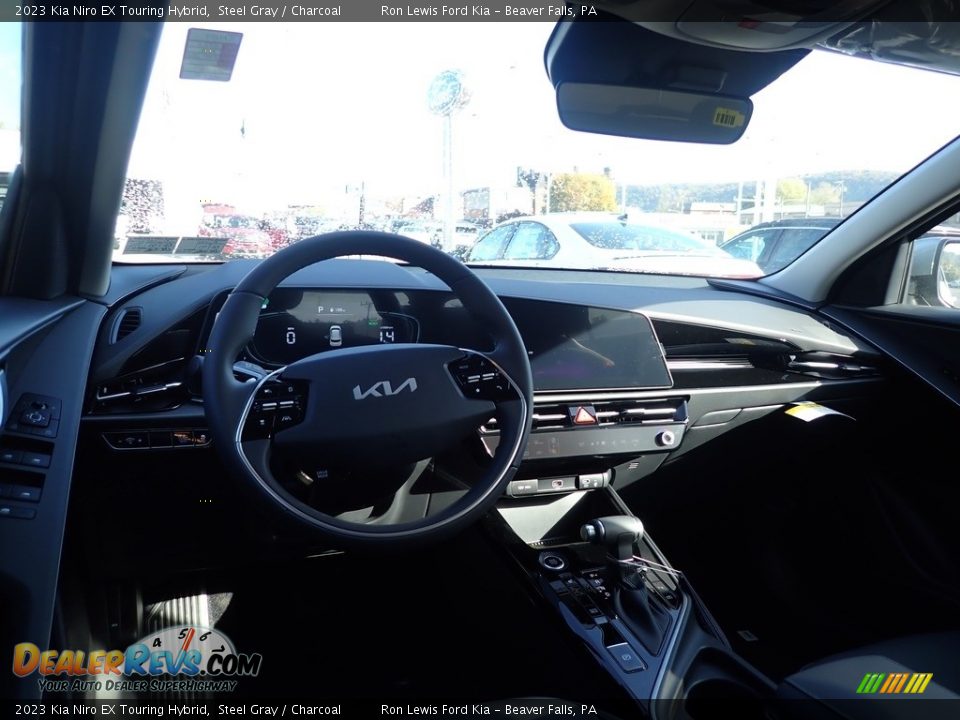 2023 Kia Niro EX Touring Hybrid Steel Gray / Charcoal Photo #13