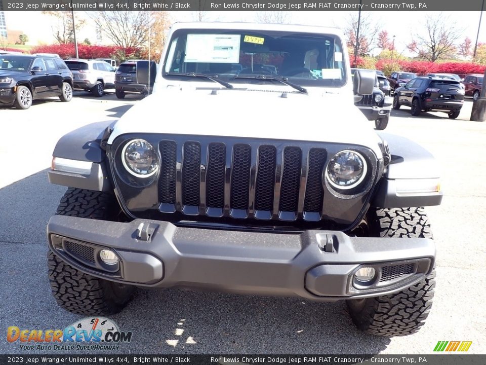 2023 Jeep Wrangler Unlimited Willys 4x4 Bright White / Black Photo #8