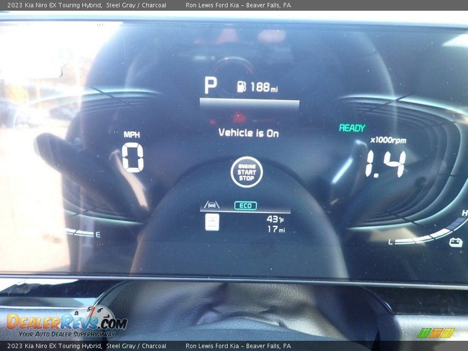 2023 Kia Niro EX Touring Hybrid Steel Gray / Charcoal Photo #16