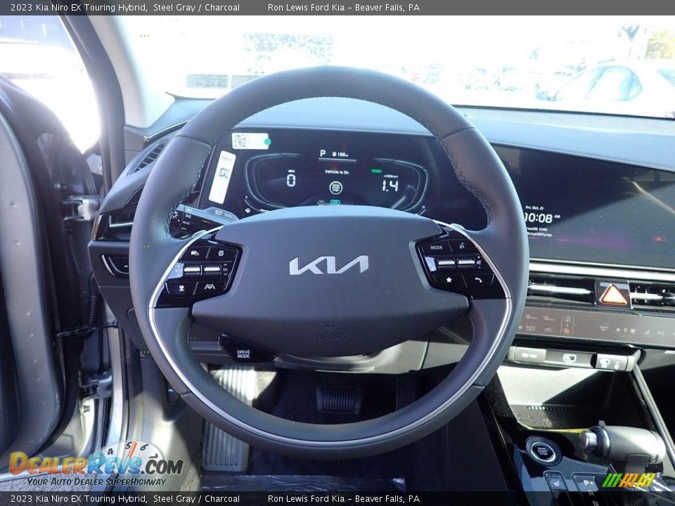 2023 Kia Niro EX Touring Hybrid Steel Gray / Charcoal Photo #19
