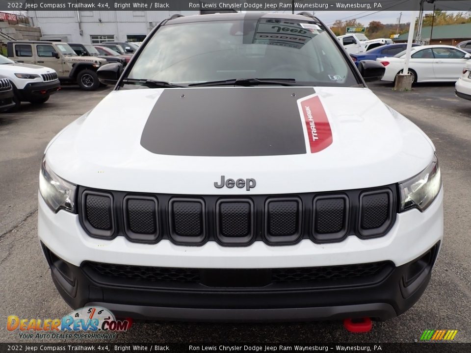 2022 Jeep Compass Trailhawk 4x4 Bright White / Black Photo #9