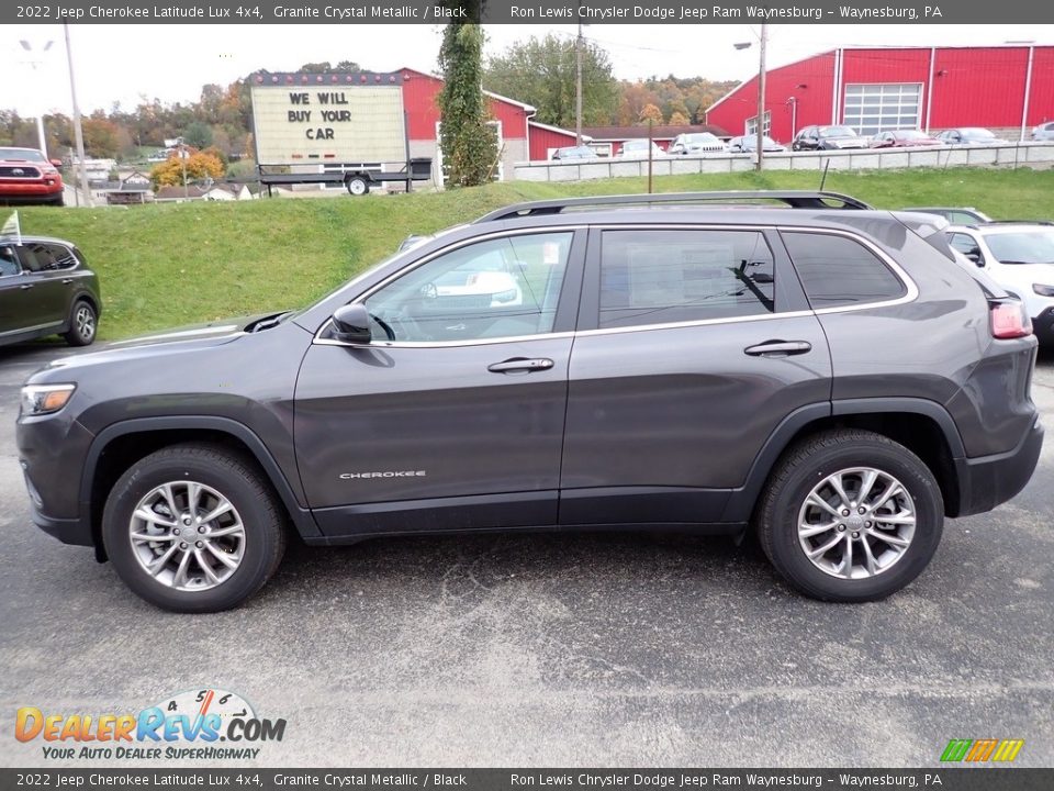 2022 Jeep Cherokee Latitude Lux 4x4 Granite Crystal Metallic / Black Photo #2