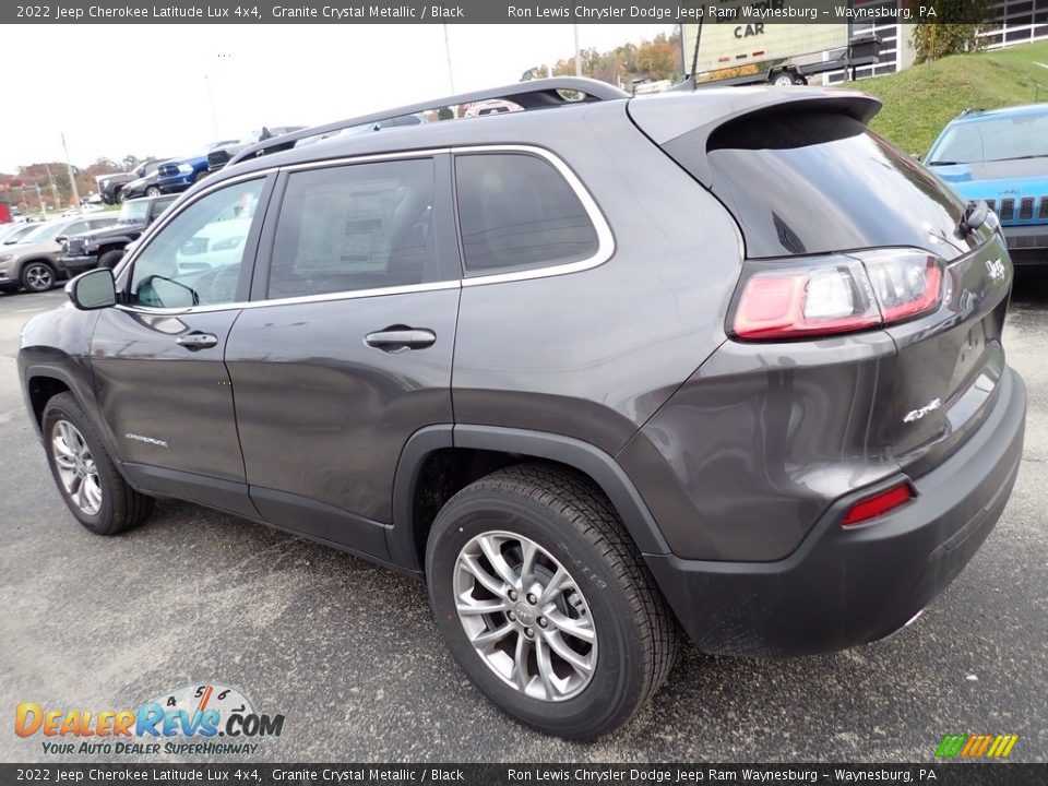 2022 Jeep Cherokee Latitude Lux 4x4 Granite Crystal Metallic / Black Photo #3