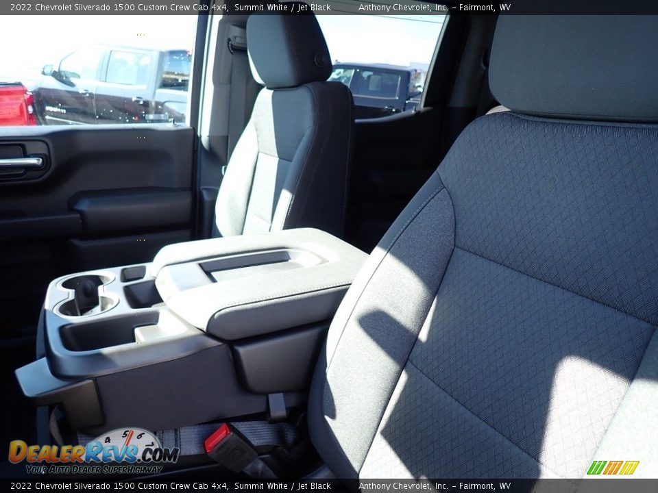 2022 Chevrolet Silverado 1500 Custom Crew Cab 4x4 Summit White / Jet Black Photo #10
