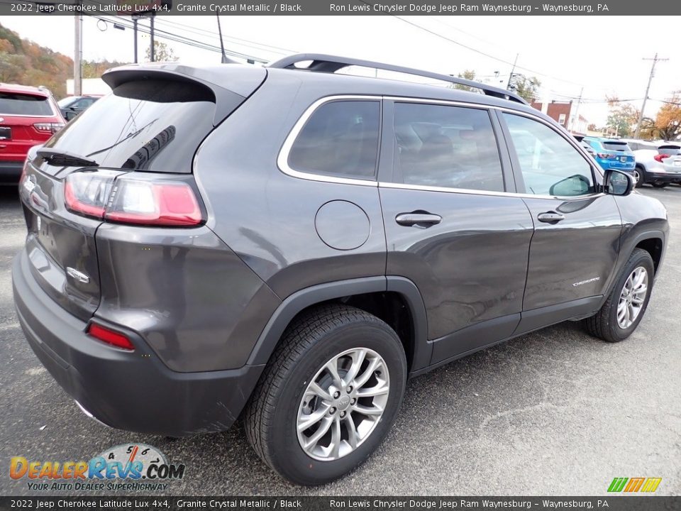 2022 Jeep Cherokee Latitude Lux 4x4 Granite Crystal Metallic / Black Photo #6