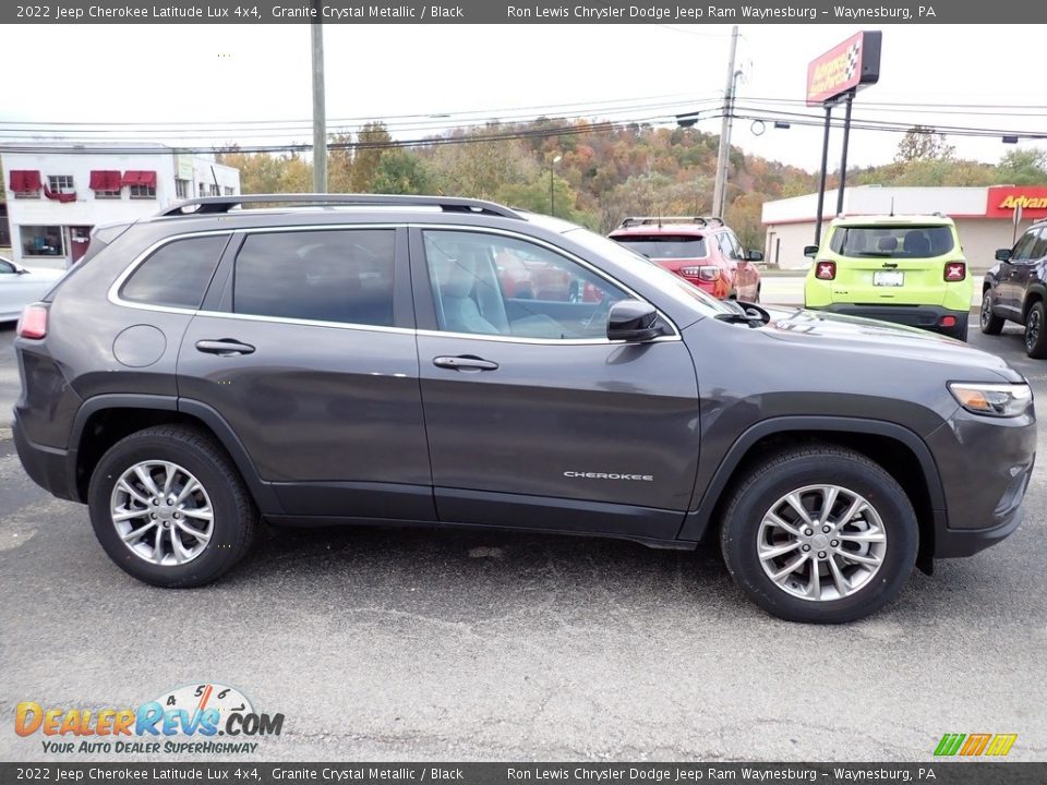 2022 Jeep Cherokee Latitude Lux 4x4 Granite Crystal Metallic / Black Photo #7