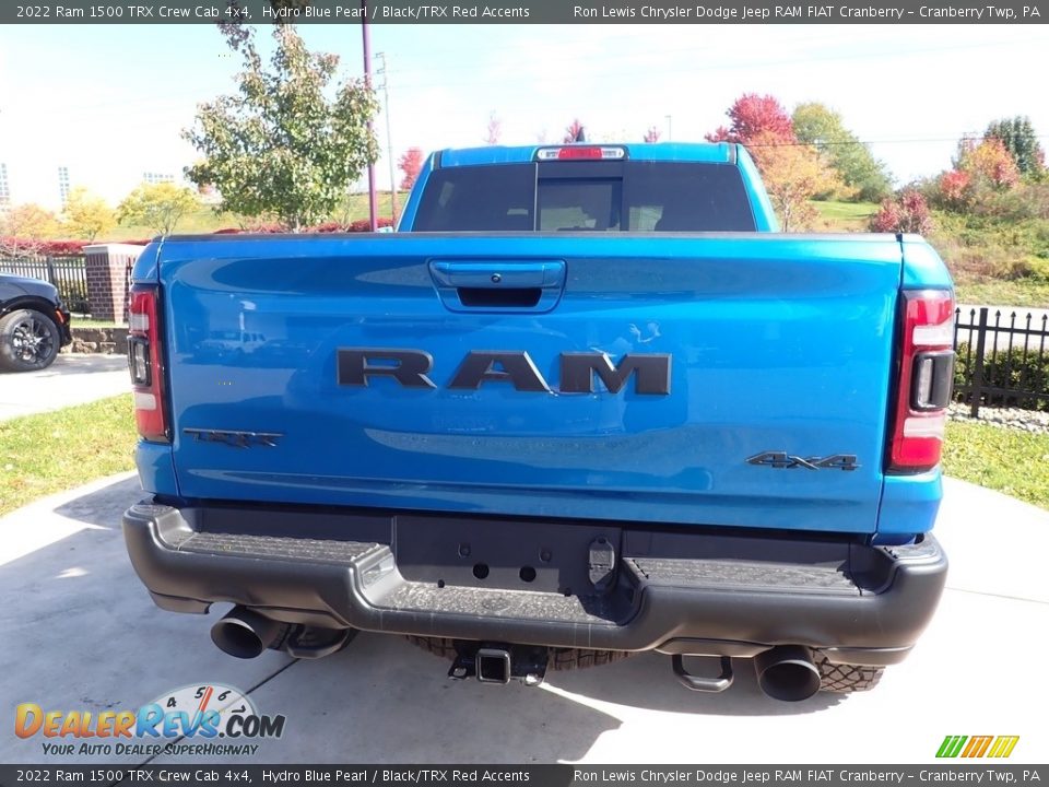 2022 Ram 1500 TRX Crew Cab 4x4 Hydro Blue Pearl / Black/TRX Red Accents Photo #4