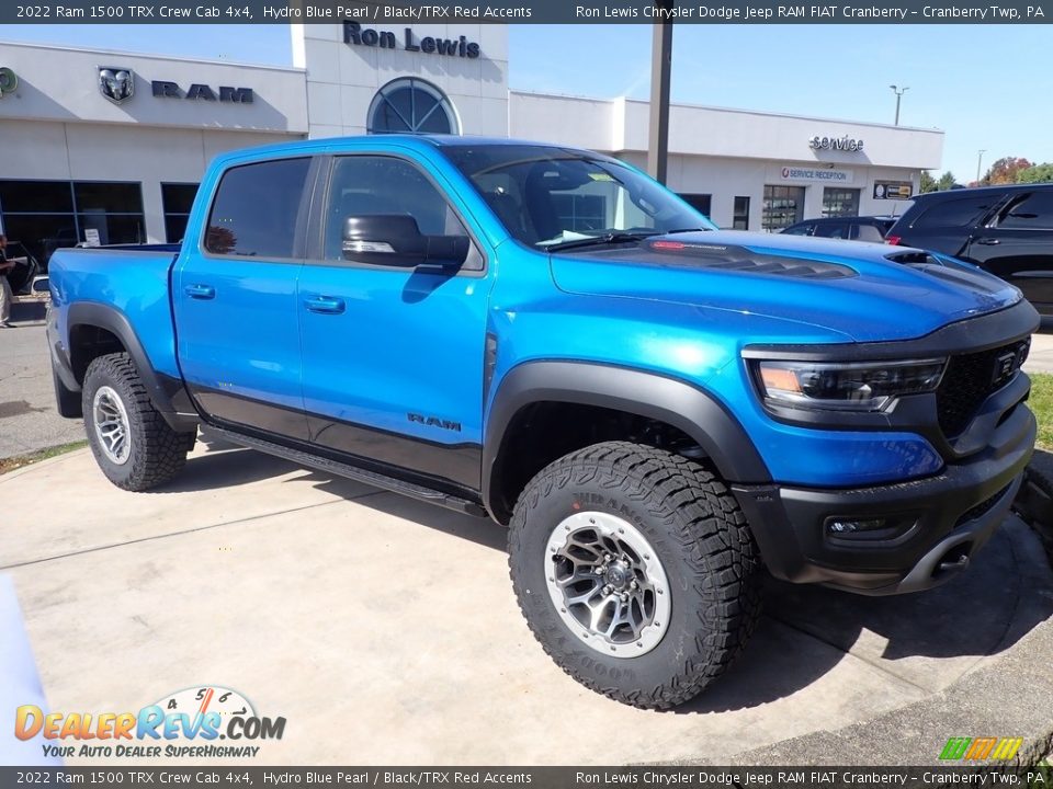 2022 Ram 1500 TRX Crew Cab 4x4 Hydro Blue Pearl / Black/TRX Red Accents Photo #7