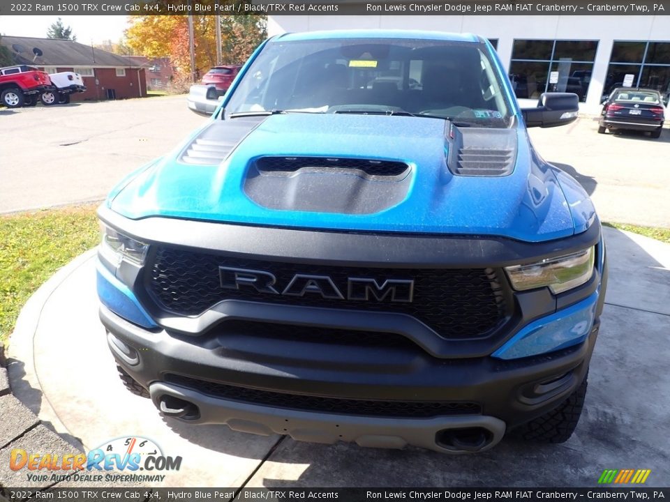 2022 Ram 1500 TRX Crew Cab 4x4 Hydro Blue Pearl / Black/TRX Red Accents Photo #8