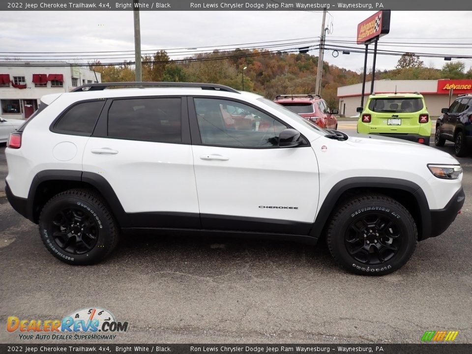 2022 Jeep Cherokee Trailhawk 4x4 Bright White / Black Photo #7