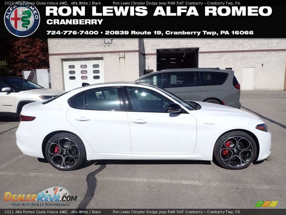 2022 Alfa Romeo Giulia Veloce AWD Alfa White / Black Photo #2