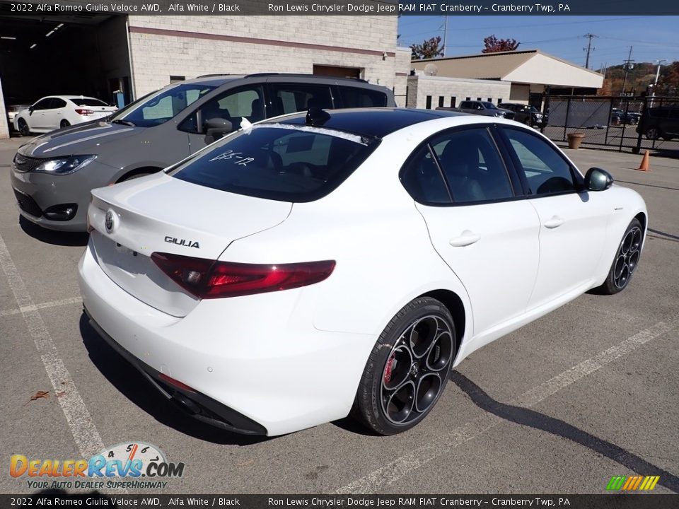 2022 Alfa Romeo Giulia Veloce AWD Alfa White / Black Photo #5