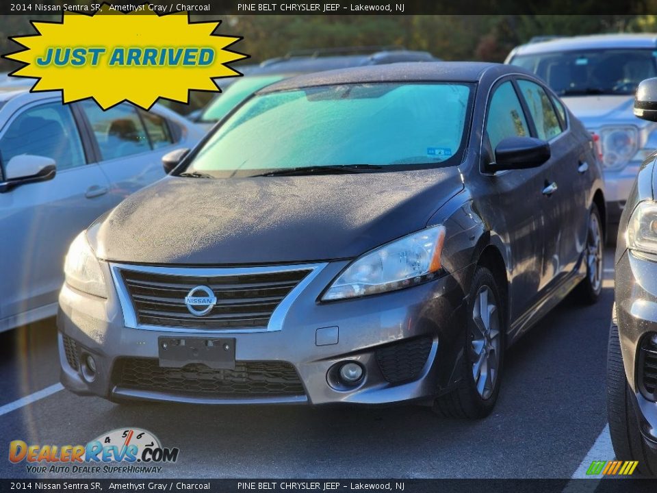 2014 Nissan Sentra SR Amethyst Gray / Charcoal Photo #1