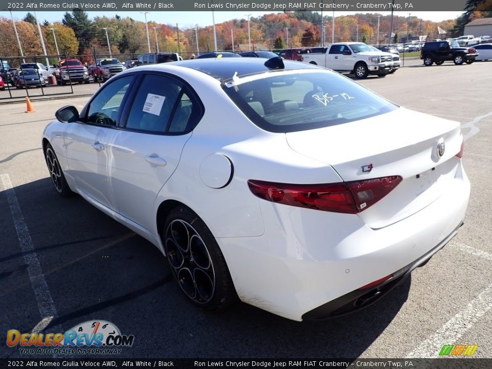 2022 Alfa Romeo Giulia Veloce AWD Alfa White / Black Photo #7