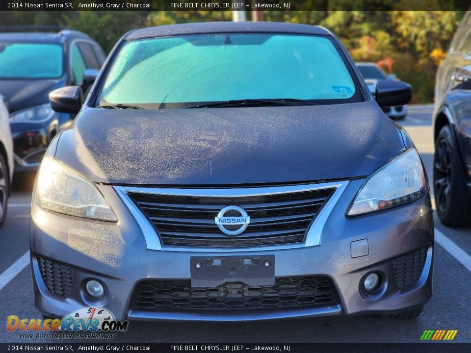 2014 Nissan Sentra SR Amethyst Gray / Charcoal Photo #3