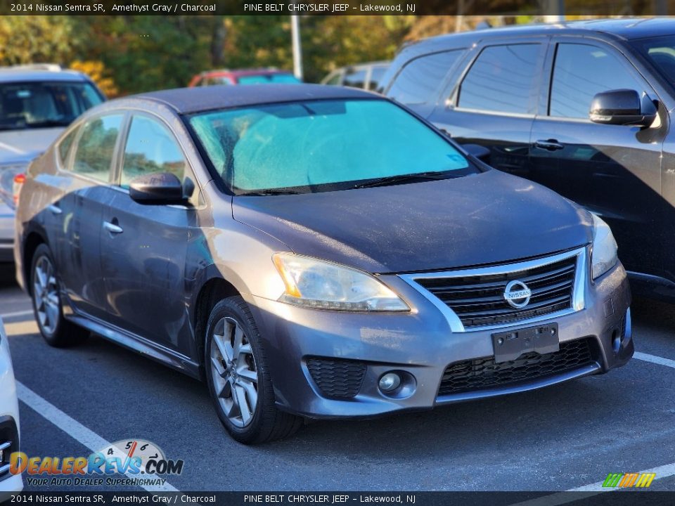 2014 Nissan Sentra SR Amethyst Gray / Charcoal Photo #4