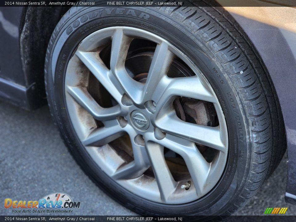2014 Nissan Sentra SR Amethyst Gray / Charcoal Photo #5