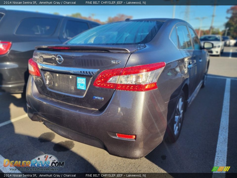 2014 Nissan Sentra SR Amethyst Gray / Charcoal Photo #6